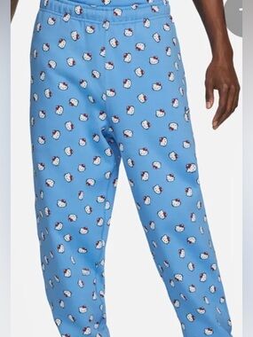 Nike Hello Kitty Blue Sweatpants Limited Edition NWT